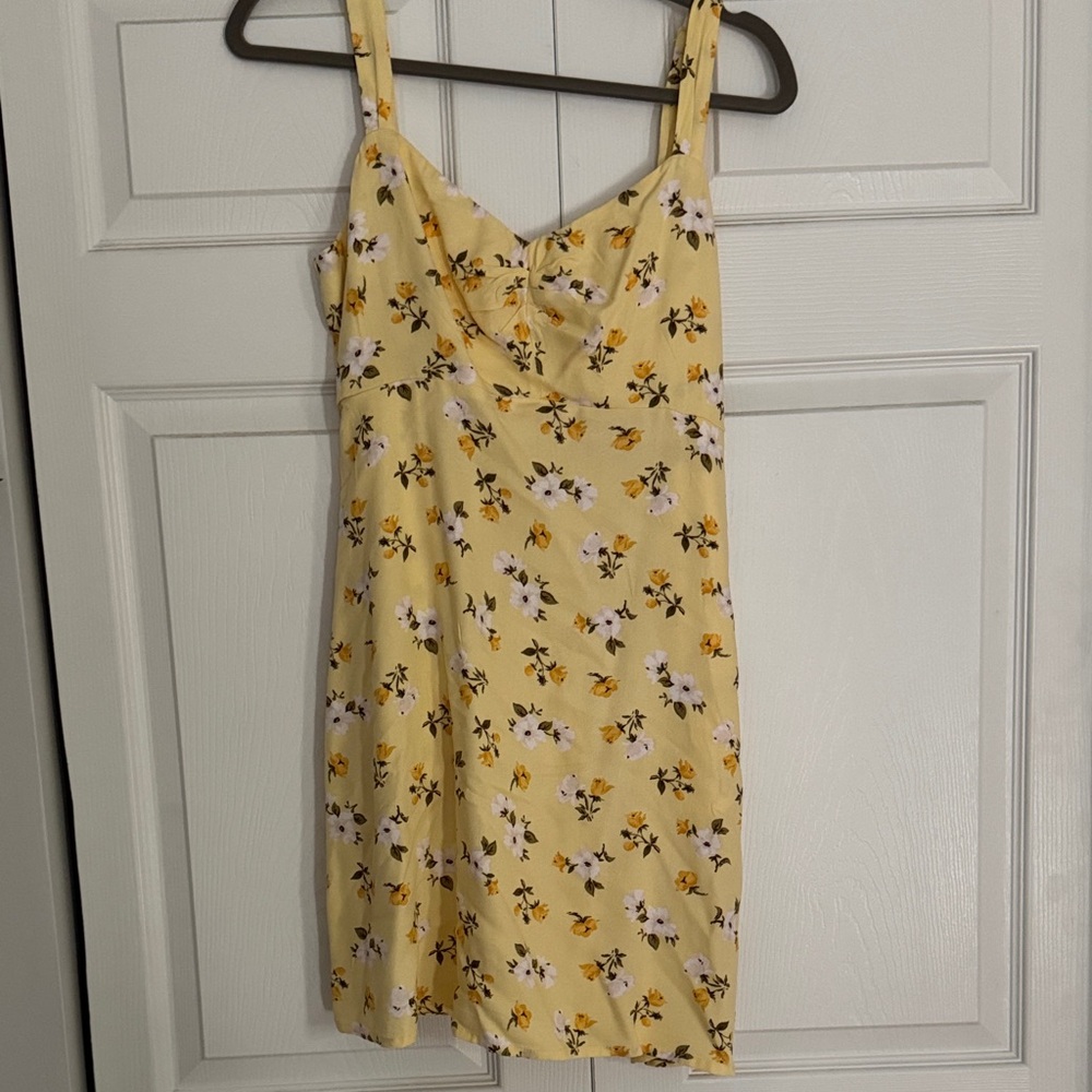 Old Navy Yellow Floral Mini Dress